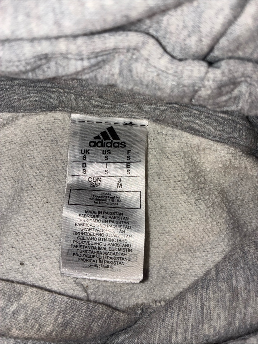 adidas Kids Light Gray Sweatpants with Logo Tag